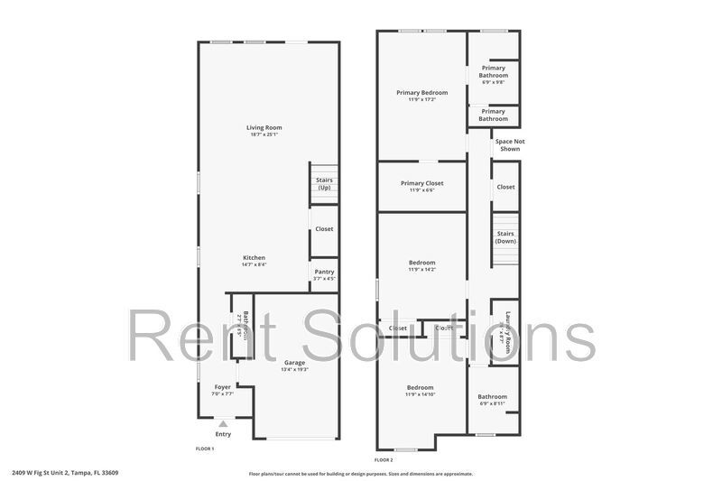 Brand New 3BR/2.5BA South Tampa Townhome with One Car Attached Garage property image