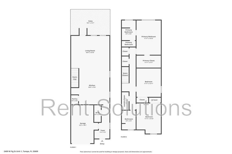 Brand New 3BR/2.5BA South Tampa Townhome with one car attached garage. property image