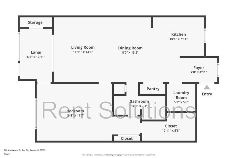 Fully Furnished First-Floor Condo in Active 55+ Sun City Center property image