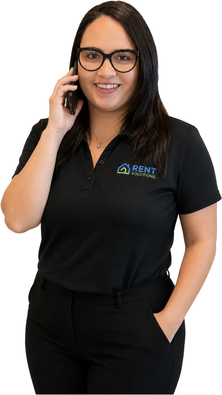 Elaine, Rent Solutions advisor, on a call