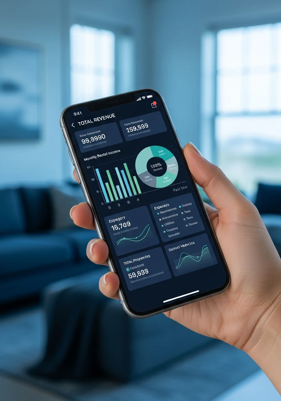 Owner reviewing their property dashboard on a phone